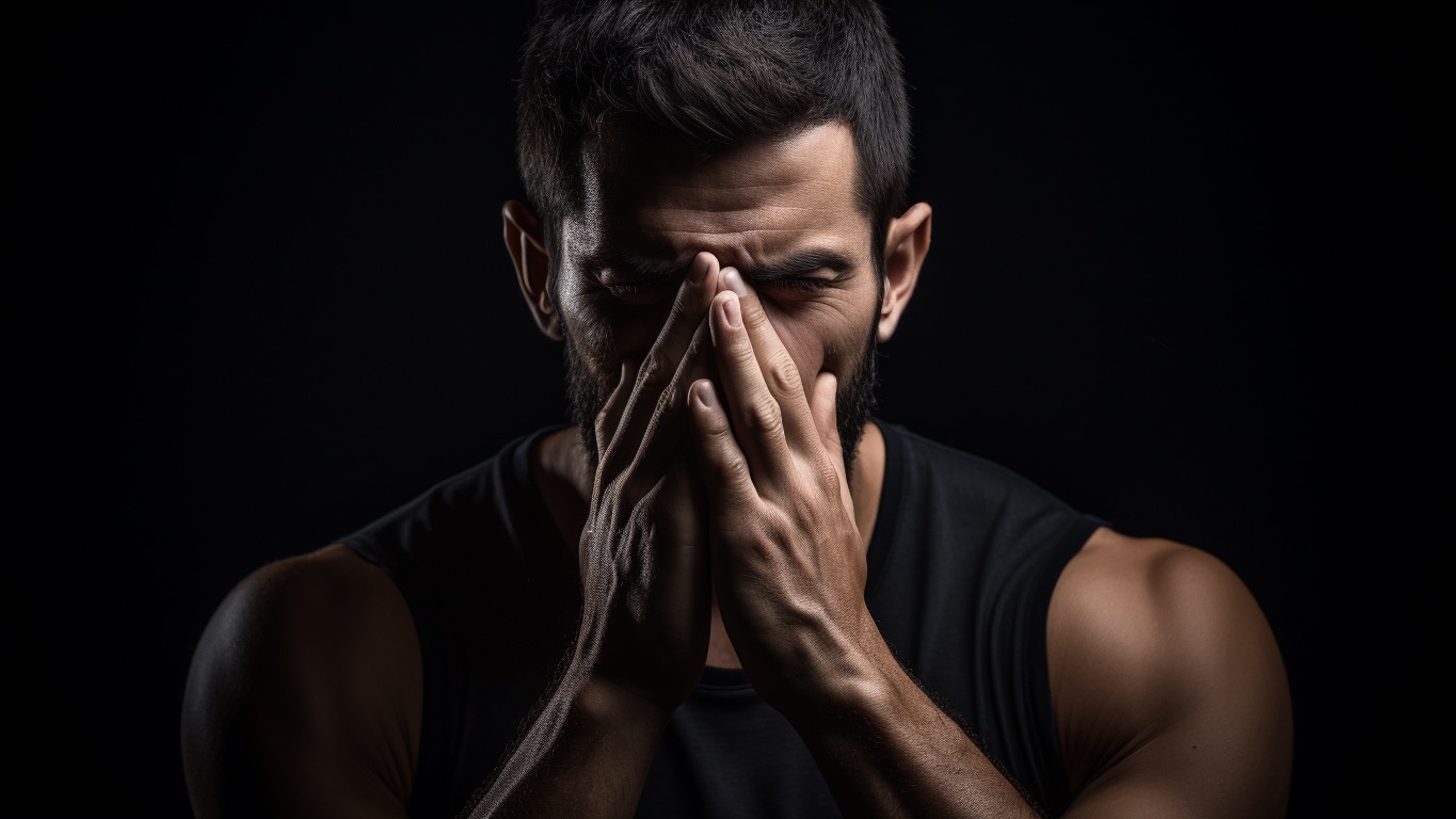 cyclonist_man_pinching_his_nose_with_one_hand_while_doing_yoga__afcf94ca d68f 4219 b13a 0daa67756403.jpeg